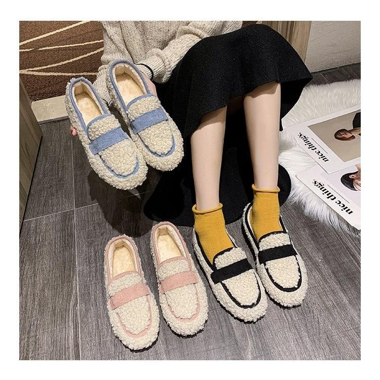 モカシン ファーシューズ 靴 レディース ムートン 内ボア パンプス おしゃれ 大きいサイズ 秋冬 フェイクムートン ローファー もこもこ フラット ぺたんこ 厚底 Dj 03 ピー アンド クロッシー 通販 Yahoo ショッピング