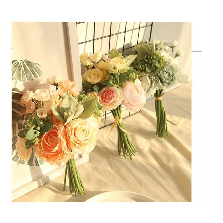 ブーケ ウエディングブーケ 花束 ウェディング 造花 花嫁 ブライダルブーケ 安い 結婚式 披露宴 歓迎会 卒業式 欧米 手作り プレゼント 写真撮り アートフラワー Hn 13 ピー アンド クロッシー 通販 Yahoo ショッピング