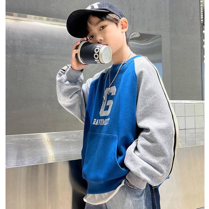 子供服 トレーナー キッズ ロングTシャツ 男の子 トップス スウェット こども服 長袖Ｔシャツ ロンＴ カットソー ロンティー Tシャツ 重ね着 12色｜p-and-xi｜07