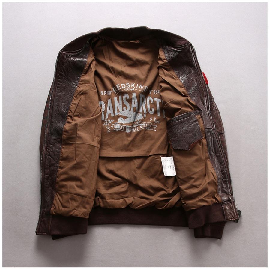 本革ジャケット フライトジャケット ラム革 レザージャケット 刺繍