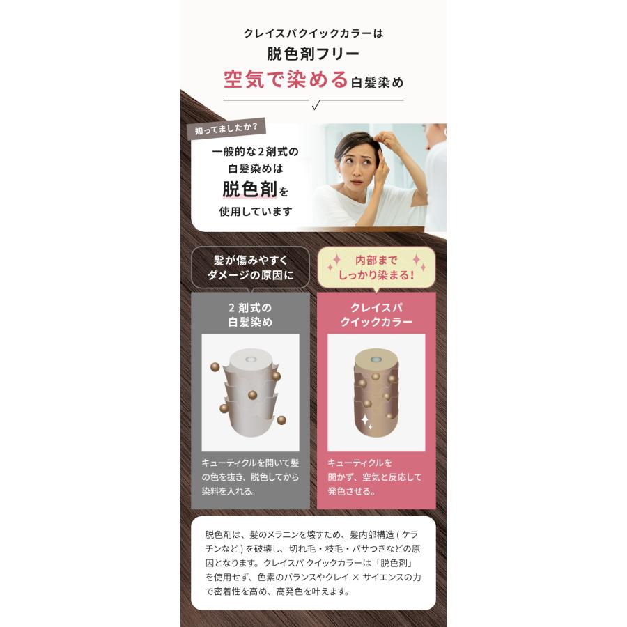 clayence クレイエンス クレイスパ クイックカラー 白髪染め 毛 clayence クレイエンス クレイスパ クイックカラー 白髪染め 毛