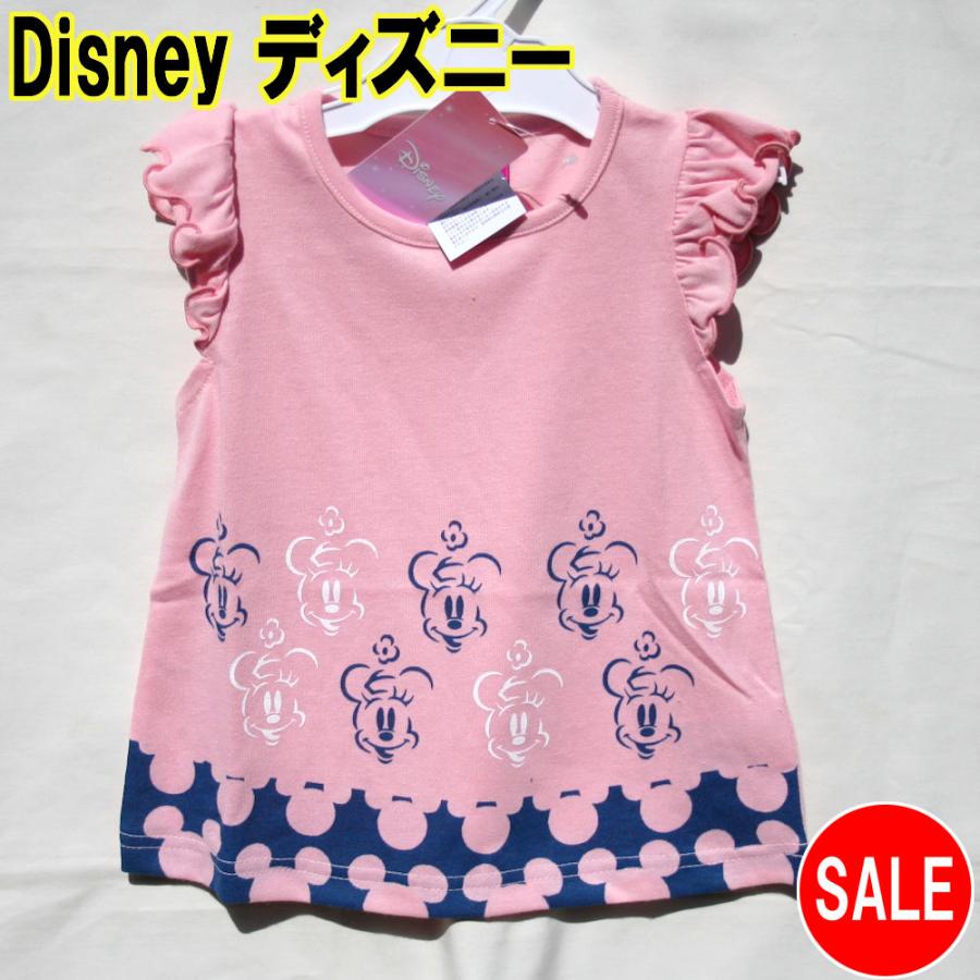 ディズニー 子供服 ｔシャツ ミニー フリル袖 ピンク サイズ 80 90 95 Disney ディズニー 定価1 650円 プチアーク 通販 Yahoo ショッピング