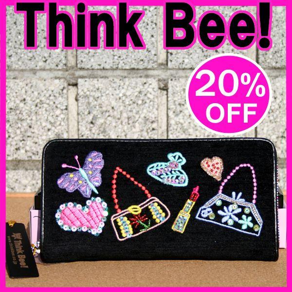 シンクビー 財布 Think Bee! シンクビー 長財布 ブラックポンド