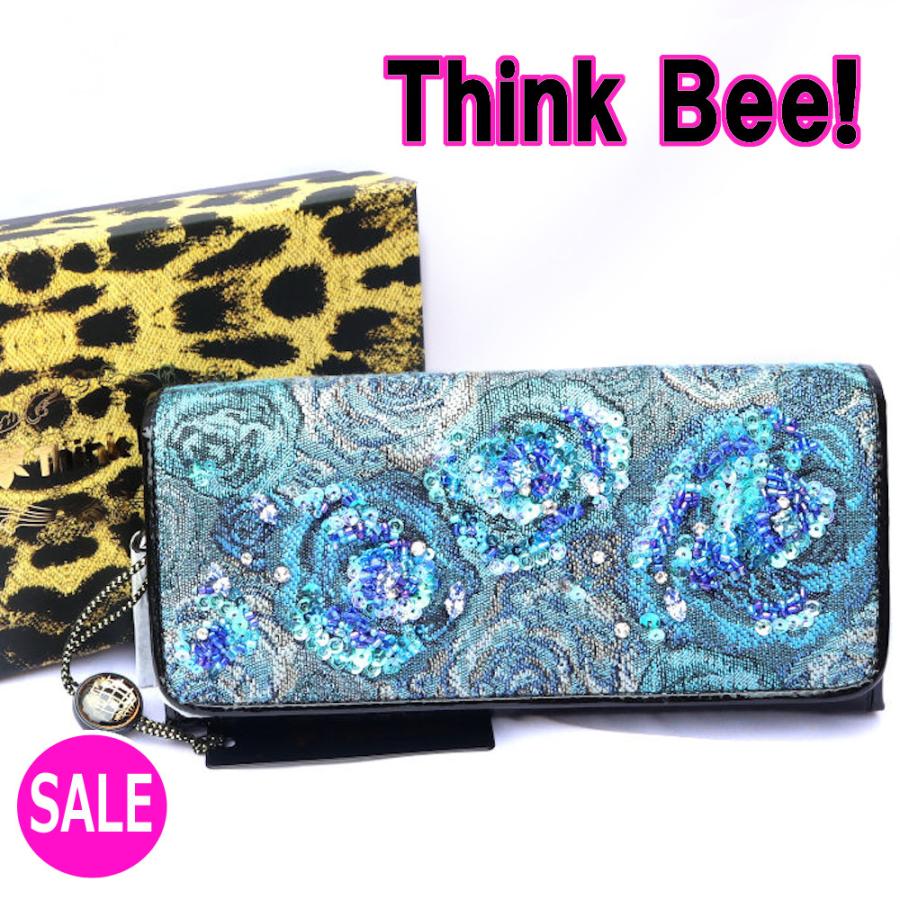 シンクビー 財布 ネバーエンディングブルーローズ 長財布 Think Bee 
