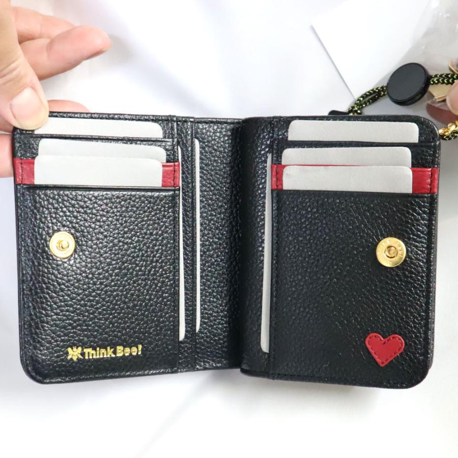Think Bee! シンクビー 財布 ハーティハート 2つ折財布 Bee Think Bee! シンクビー 財布 ハーティハート 2つ折財布 Bee