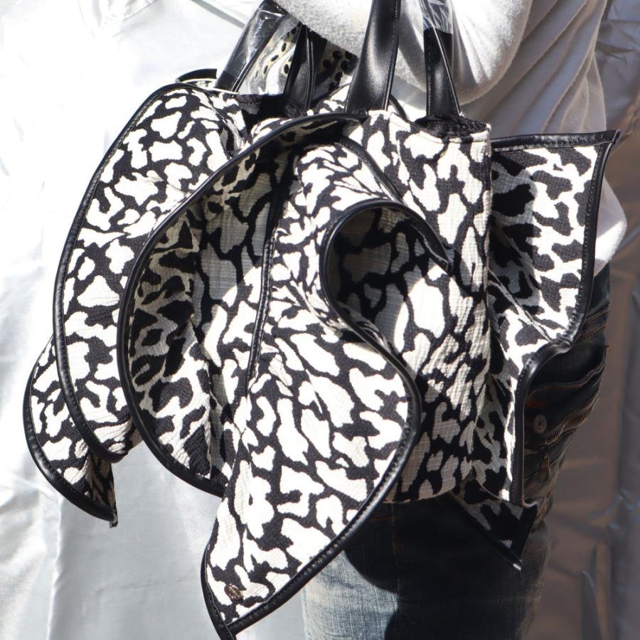 リボンバッグ フリルバッグ アニマル柄 ME-23086 Medelu フリルトート  