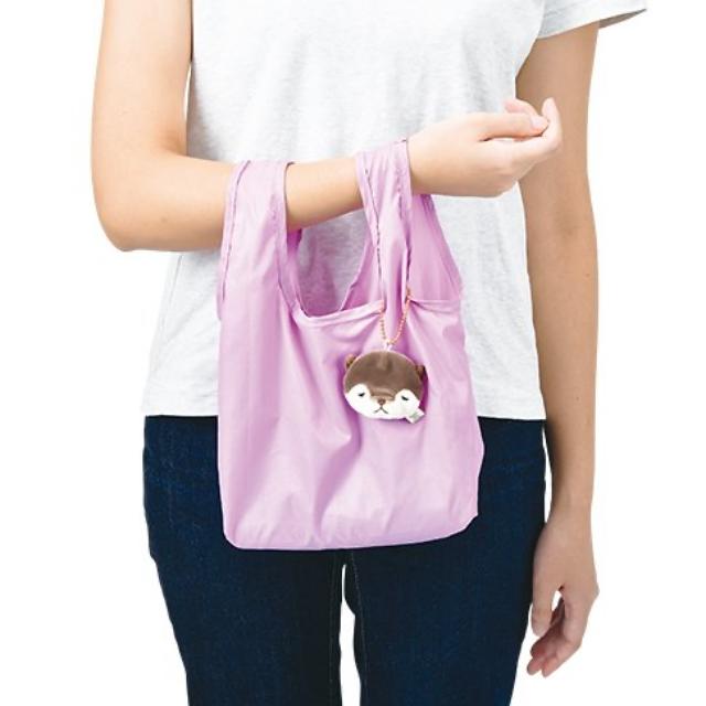 手のひらエコバッグ 折りたたみ コンパクト 4L エコバッグ かわいい レジ袋 マチ広 コンビニバッグ 弁当バッグ プレゼント マスコット キーホルダー メール便 | ブランド登録なし | 06