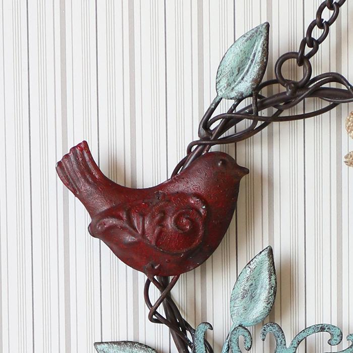 40％OFF メタル リース ミニ 壁掛け Wall バードケージ Antique アンティーク 彩か アイアン壁飾り 壁装飾 アイアンパネル