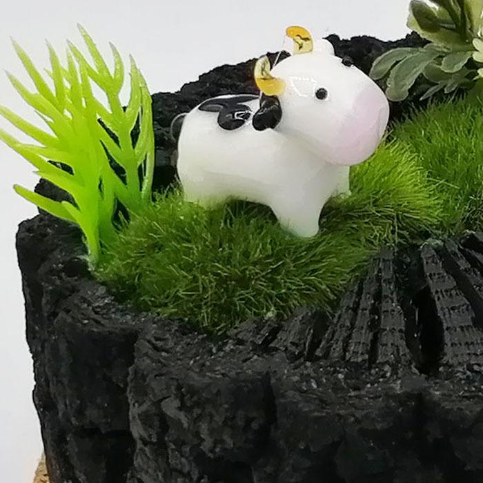 運気アップ 炭牧場 くぬぎ炭 ディスプレイ 動物 ガラス細工 マスコット 置き物 インテリア 癒し ニオイとり 玄関に リビングに 和室に 贈り物 日本製 I 951 プラスコンフォート 通販 Yahoo ショッピング