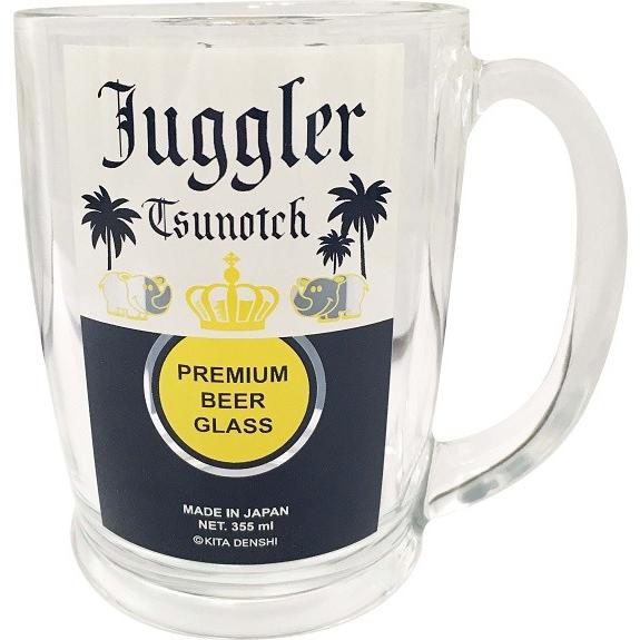 ジャグラー ビアグラス2 ビアジョッキ ビールジョッキ パチスロ キャラクター グッズ 中古