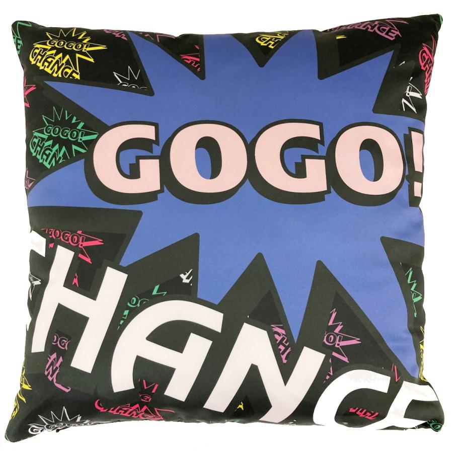 ジャグラー スクエアクッション GOGO!CHANCE 表裏デザイン 座布団
