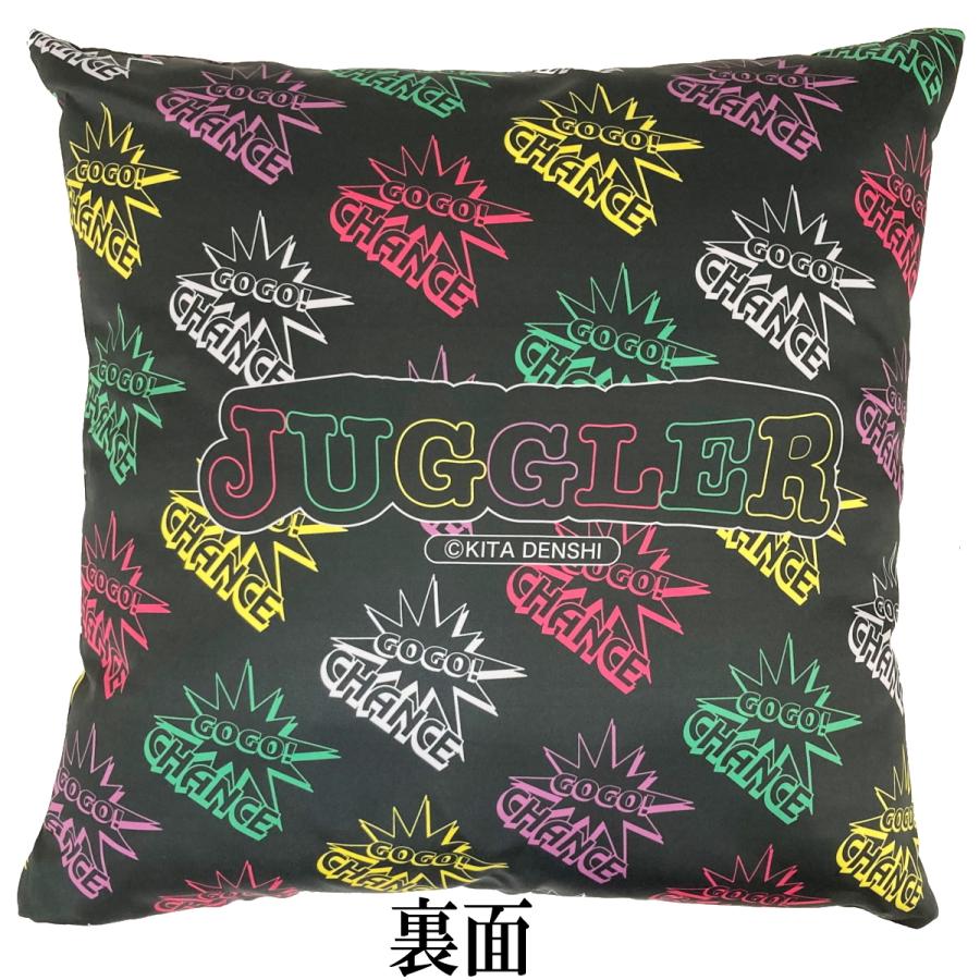 ジャグラー スクエアクッション GOGO!CHANCE 表裏デザイン 座布団