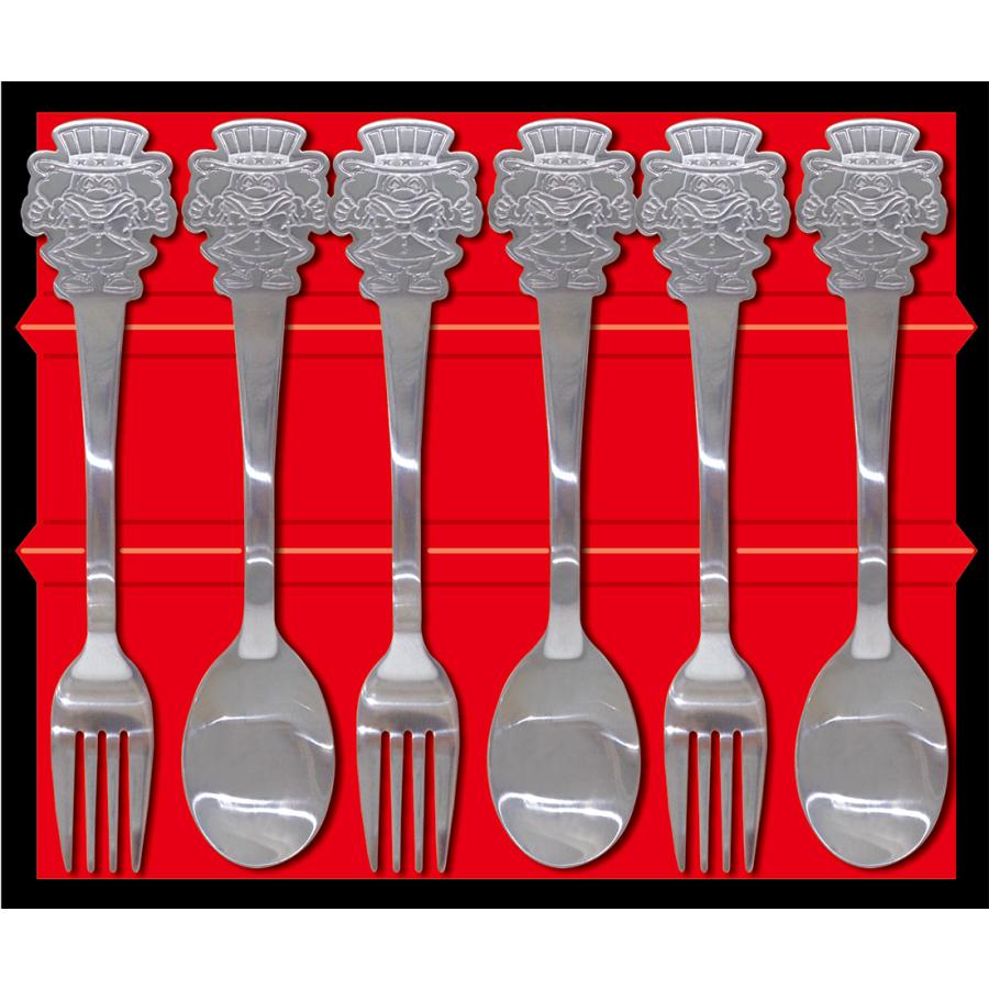 ジャグラー カトラリー フォーク3本 スプーン3本セット ステンレス製