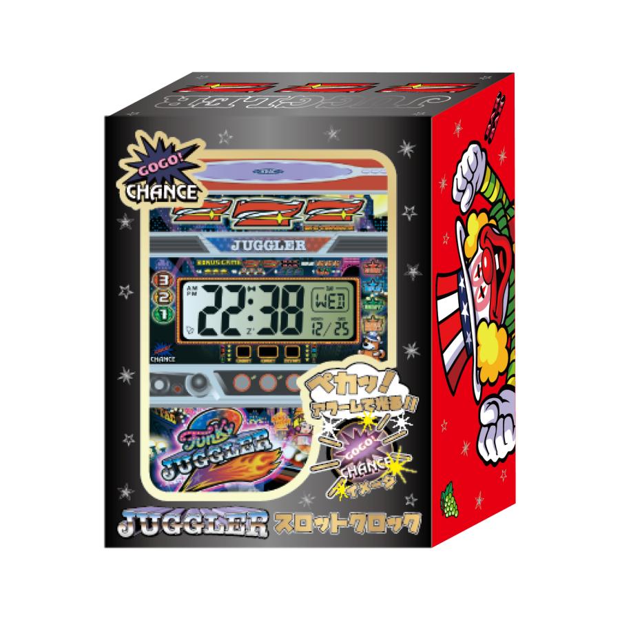 ジャグラー スロットクロック 置き時計 カレンダー アラーム時報 ジャグラー スロットクロック 置き時計 カレンダー アラーム時報