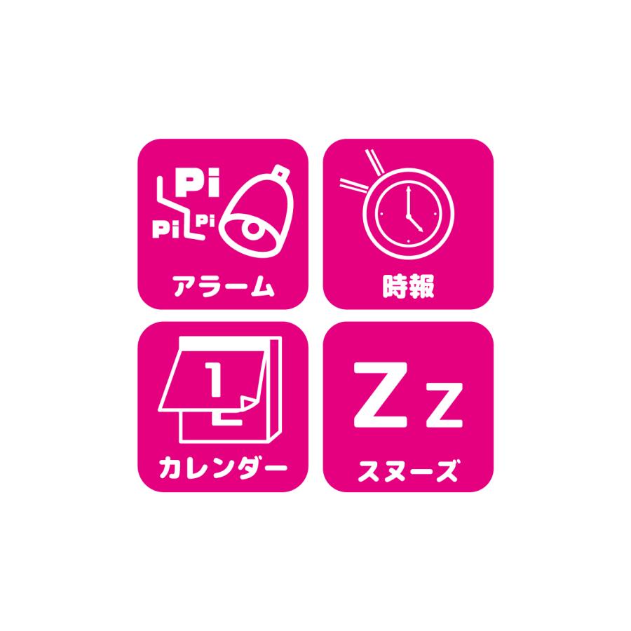 ジャグラー ティッシュクロック2 / 置き時計 カレンダー アラーム時報