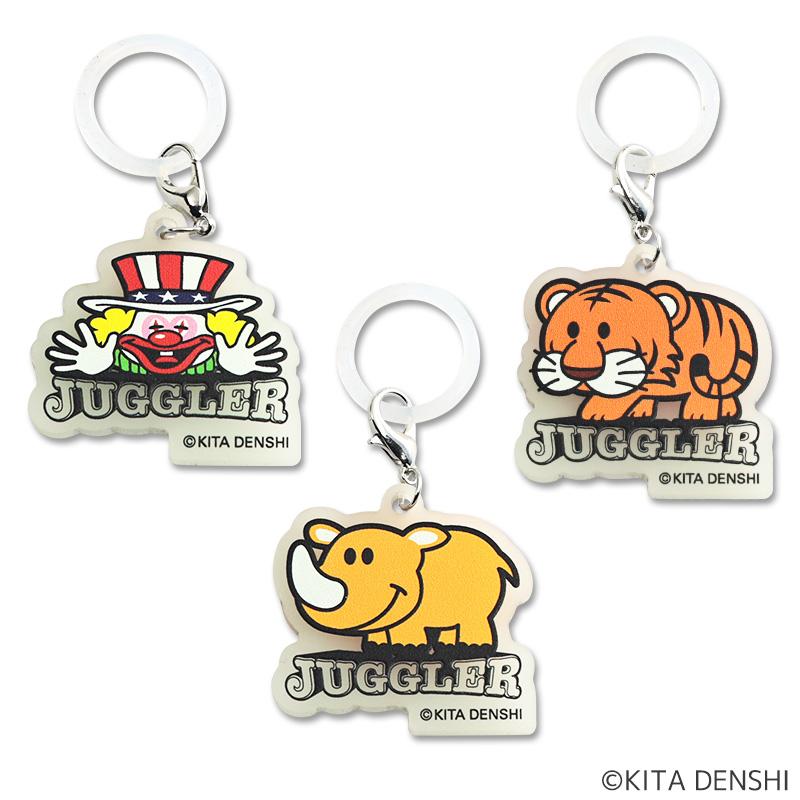 ジャグラー ちいさなめじるし 蓄光 アクリルチャーム 6種セット