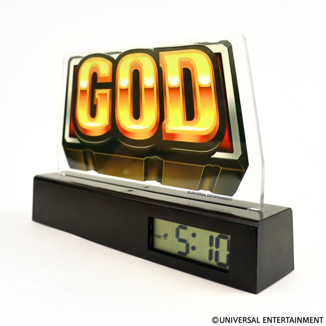 ミリオンゴッド プチュン音登載 サウンド目覚まし時計 GOD図柄