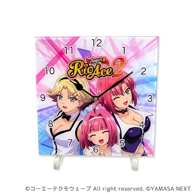 スーパーリオエース2 アクリルクロック / 全長20cm 置き時計 パチスロ