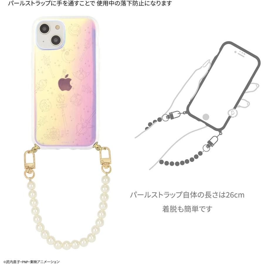 美少女戦士セーラームーン iPhone 14/14Pro/13/13Pro/SE3/SE2/8/7/6s/6 ケース イーフィット ストラップ パール IIIIfit Strap Pearl｜p-entamestore｜04