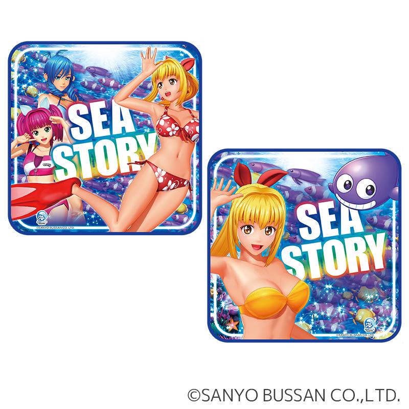 海物語 プチタオル 20cm×20cm 2種セット / パチンコ キャラクター