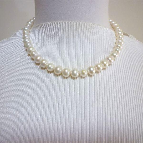 フォーマルパール 池蝶本真珠 ネックレス イヤリング ピアス 2点セット 8 0 9 0mm 43cm Tne8090 真珠のジェルム 通販 Yahoo ショッピング