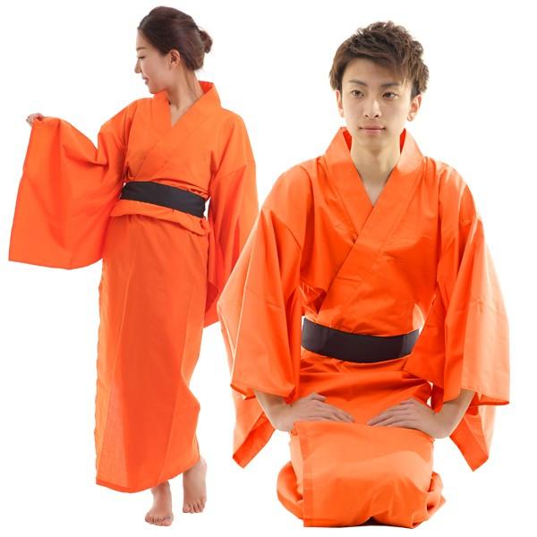 ※期間限定お値下げ中※オレンジ　着物　大衆演劇　キラキラ半衿　舞踊レディース 裾引き すそひき おひき 踊り 着物 舞踊 仕立て上がり 白地 銀箔 桜