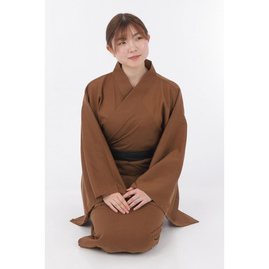 NEWカラー着物 茶 /大喜利 落語 衣装 ブラウン コント 時代劇 舞台劇 