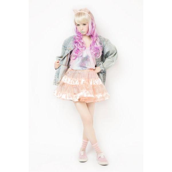 LLL / ティアードスカート (ベビーピンク) /AMOちゃん アモちゃん