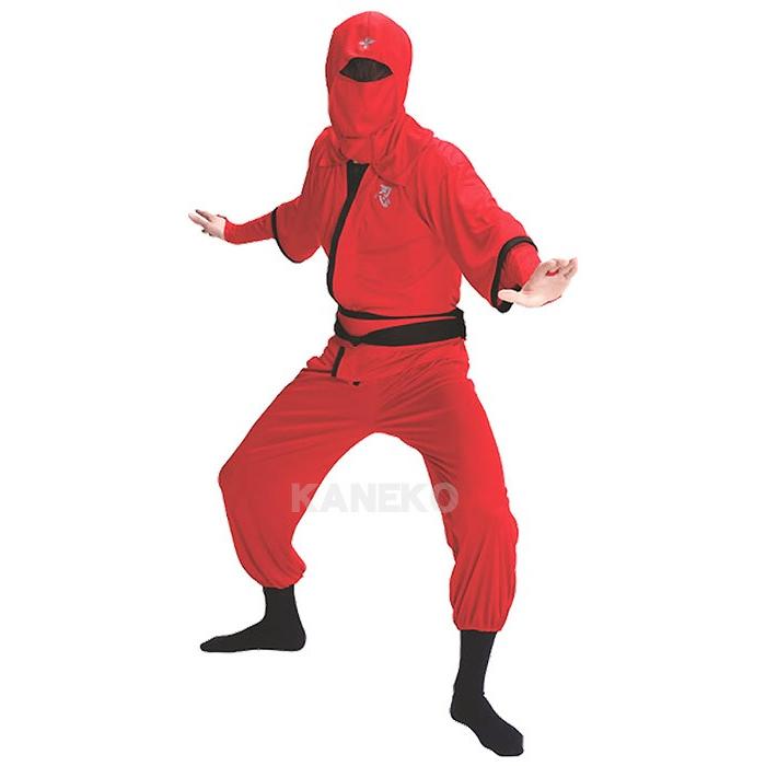 忍者 コスプレ ザ 忍者(赤) /忍者コスチューム 時代劇衣装 隠密 忍者 コスプレ ザ 忍者(赤) /忍者コスチューム 時代劇衣装 隠密
