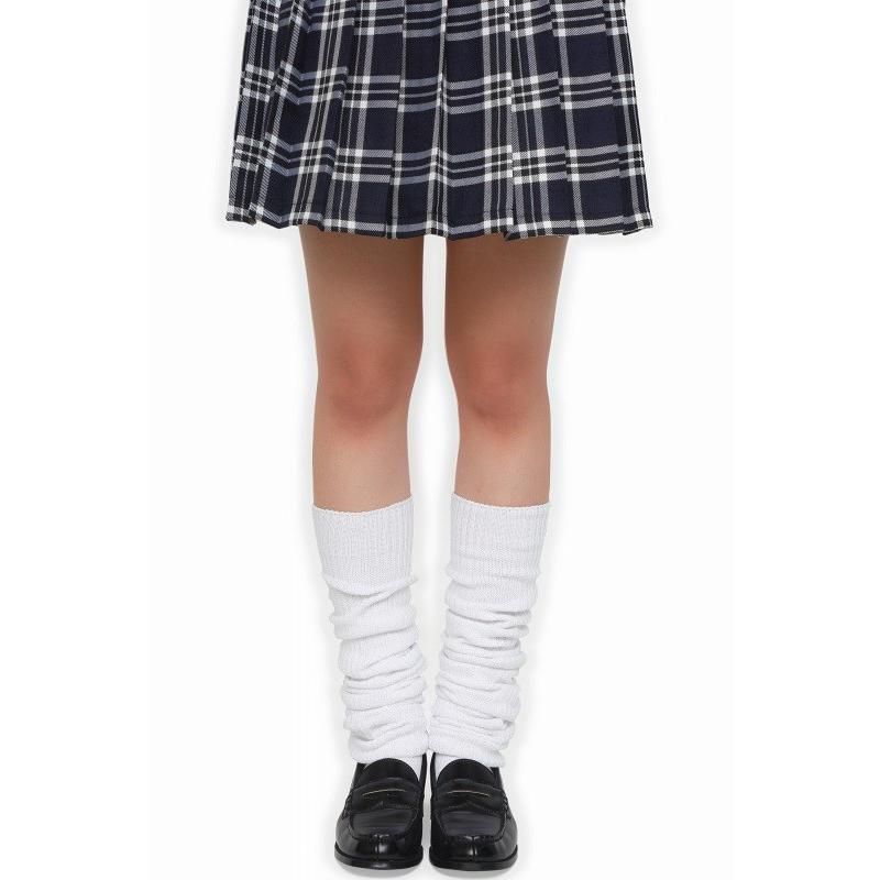 ルーズソックス ギャル 靴下 白 ソックス 制服 学生 スクール コスプレ JK くつ下/ ティーンズエバー ルーズソックス 100cm  (A-1676_861249)｜p-kaneko｜03