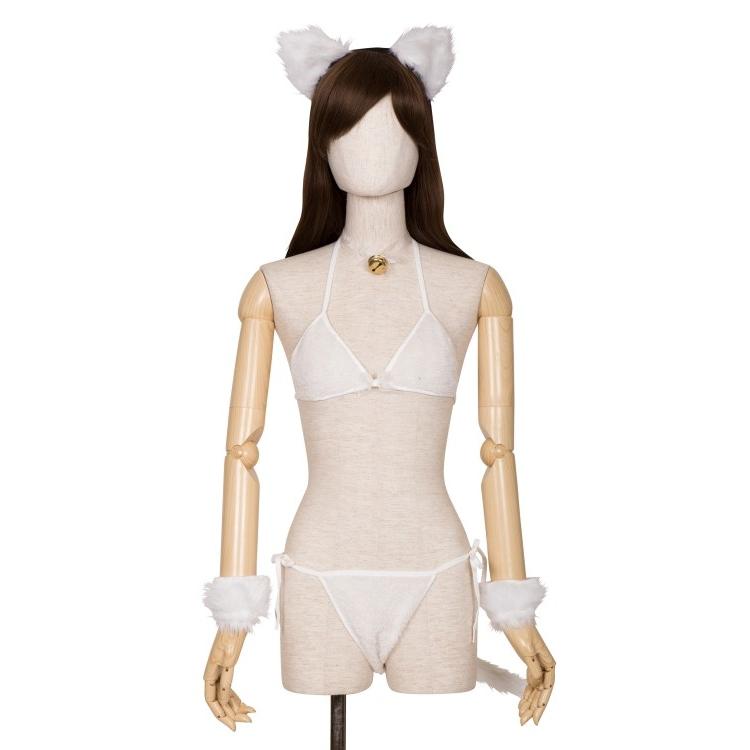 白猫 コスプレ ランジェリー 下着 セクシー コスチューム 仮装 衣装