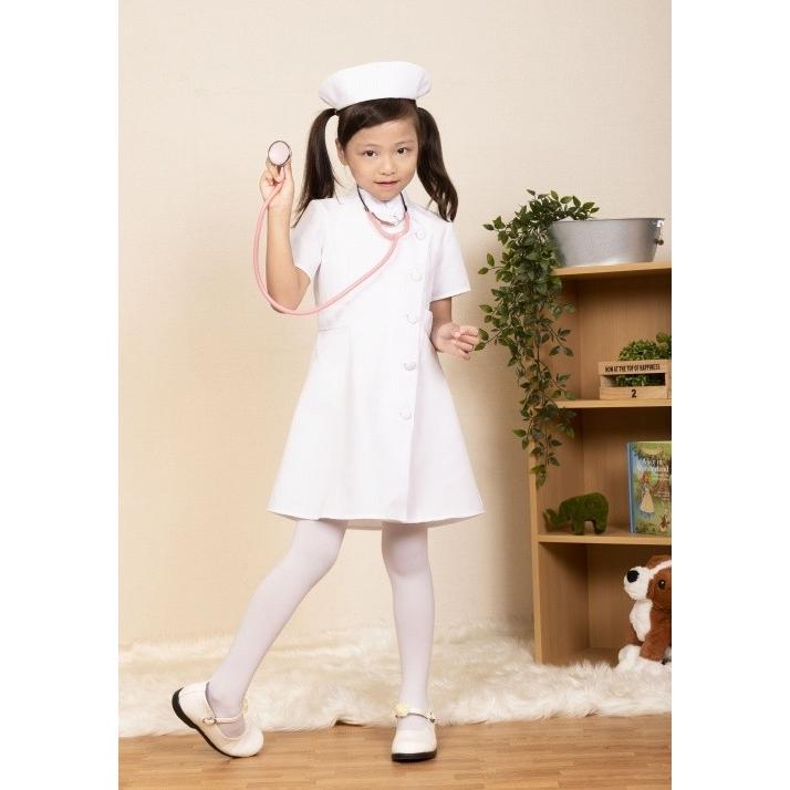 ナース コスプレ 子供用 看護婦 衣装 仮装 キッズ衣装 コスチューム/ キッズジョブ 120 (A-1950_884316) : パーティー ...