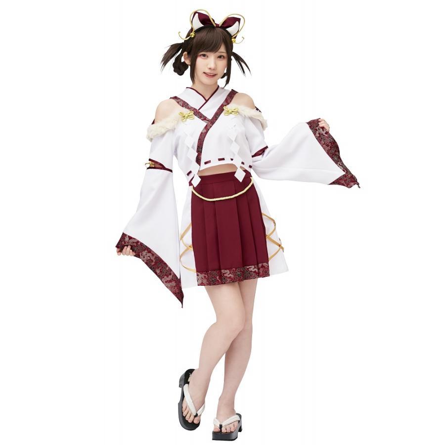 辰之巫女　　/ドラゴン コスプレ コスチューム 巫女服 神事 干支 衣装 年賀状グッズ レディース お正月 辰年 龍 竜 ハロウィン イベント (A-2144_908005)｜p-kaneko｜05