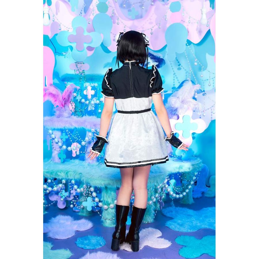 【未設定】ゴスロリ コスプレ衣装 Mサイズ サイバーイリス ロリータチャイナ /近未来 コスプレ サイバー感