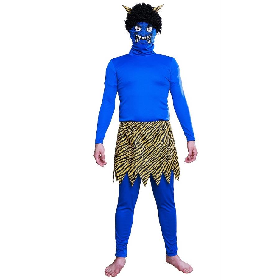 怖すぎる青鬼 /鬼 コスプレ 節分 衣装 青オニ コスチューム 雷様