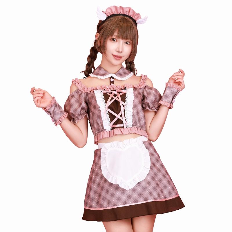 スイートキューピッド /バレンタイン コスプレ メイド服 ストロベリー