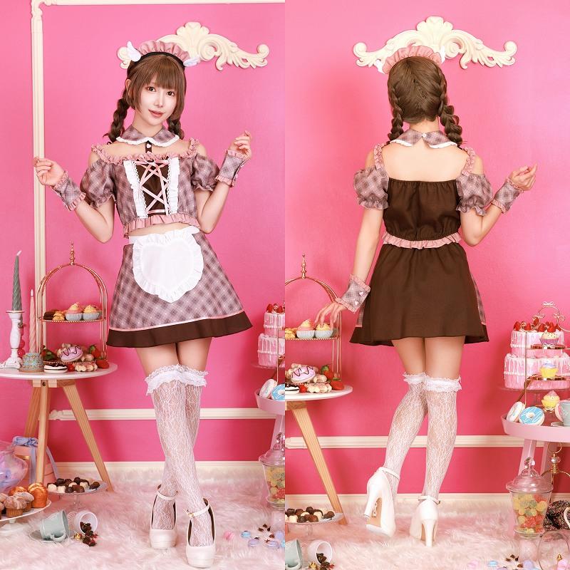 スイートキューピッド /バレンタイン コスプレ メイド服 ストロベリー