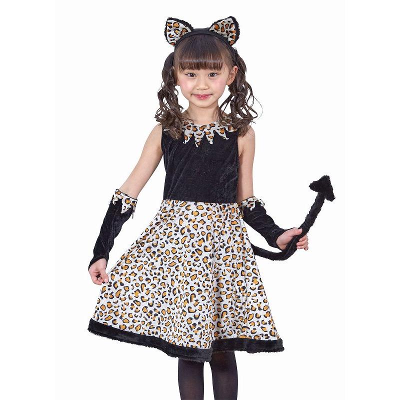 レオニーワンピース 子供用120cm ヒョウ コスプレ 子供 女の子衣装 ハロウィン衣装（434801）｜p-kaneko｜02