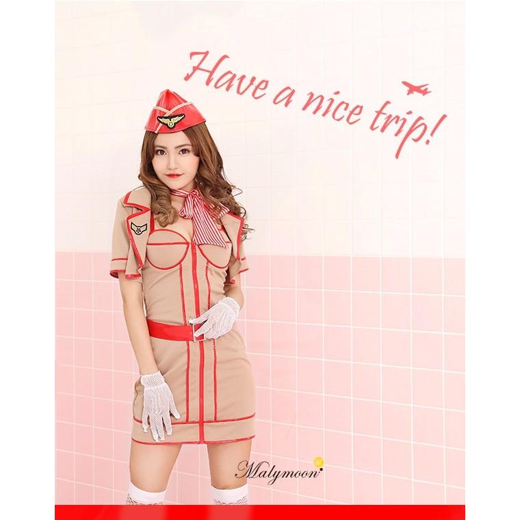 キャビンアテンダント コスチューム Amazon.co.jp: A&TCollection フライトガール CA キャビン