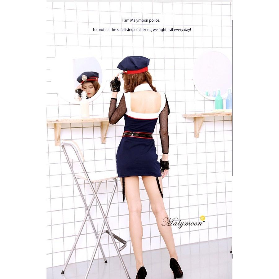 Amazon.co.jp: [Malymoon] コスプレ ポリス 警察 警官 婦警 ミニスカ