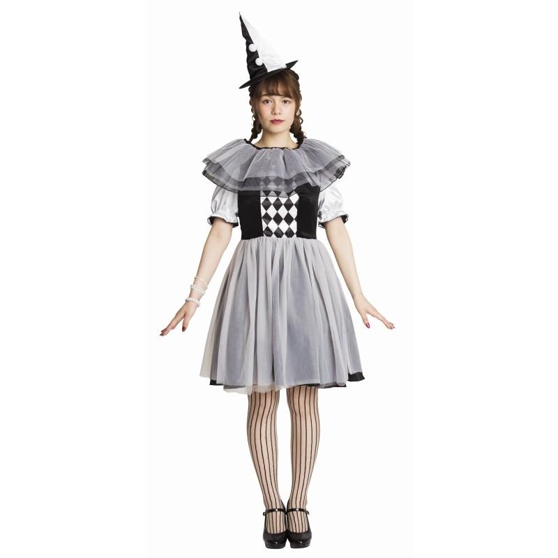 ピエロ 道化師 サーカス 魔女 ウィッチ ハロウィン 女性 衣装 コスチューム 2種類楽しめる リバーシブル ウィッチ ピエロ 0521 Ha7085 4999afgm パーティークラッカーのカネコ 通販 Yahoo ショッピング
