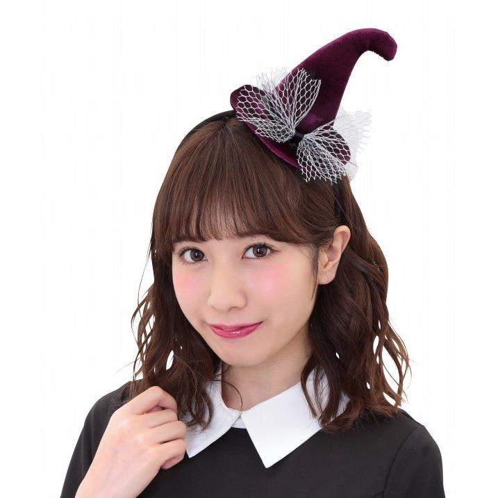 ロイヤルウィッチカチューシャ パープル/ 魔女 コスプレ ハロウィン