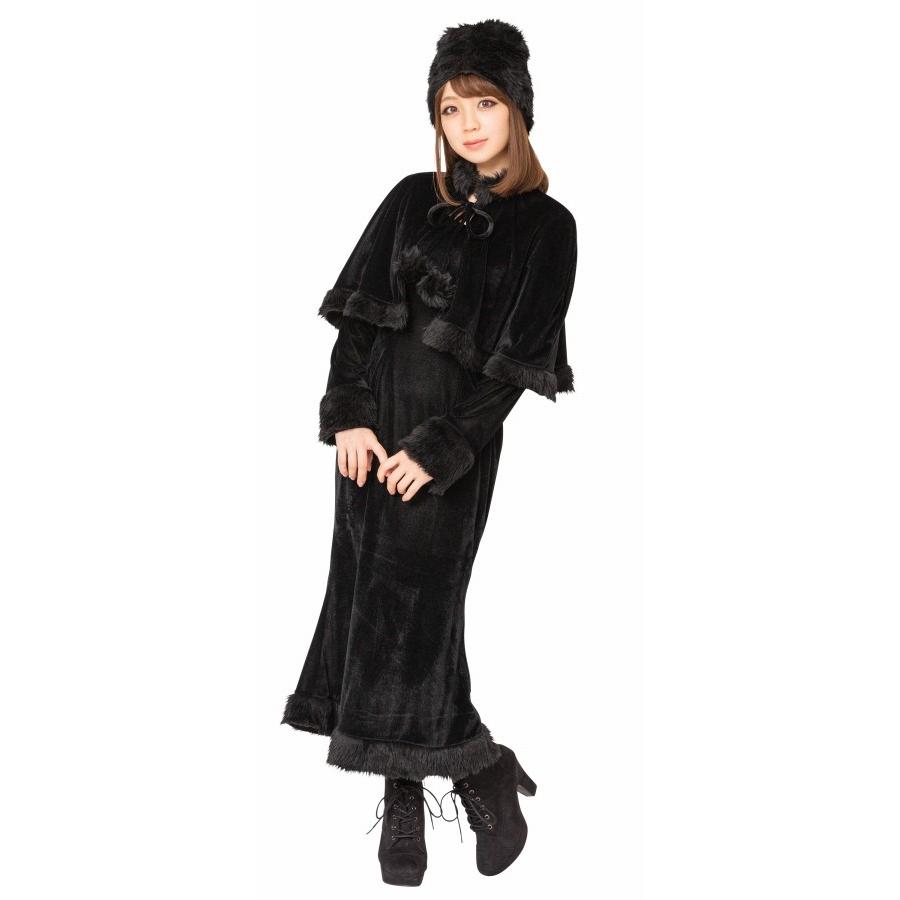 メーテル 銀河鉄道999 アニメ コスプレ なりきり ものまね アニメキャラ ハロウィン コスプレ コスチューム なり研 ブラックケープの美女 7102 Ha7173 4999afka パーティークラッカーのカネコ 通販 Yahoo ショッピング