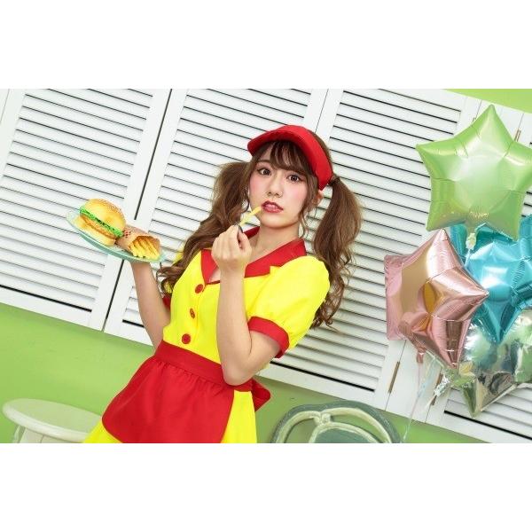 1点までメール便も可能) イエローウェイトレス /ウェイトレス コスプレ
