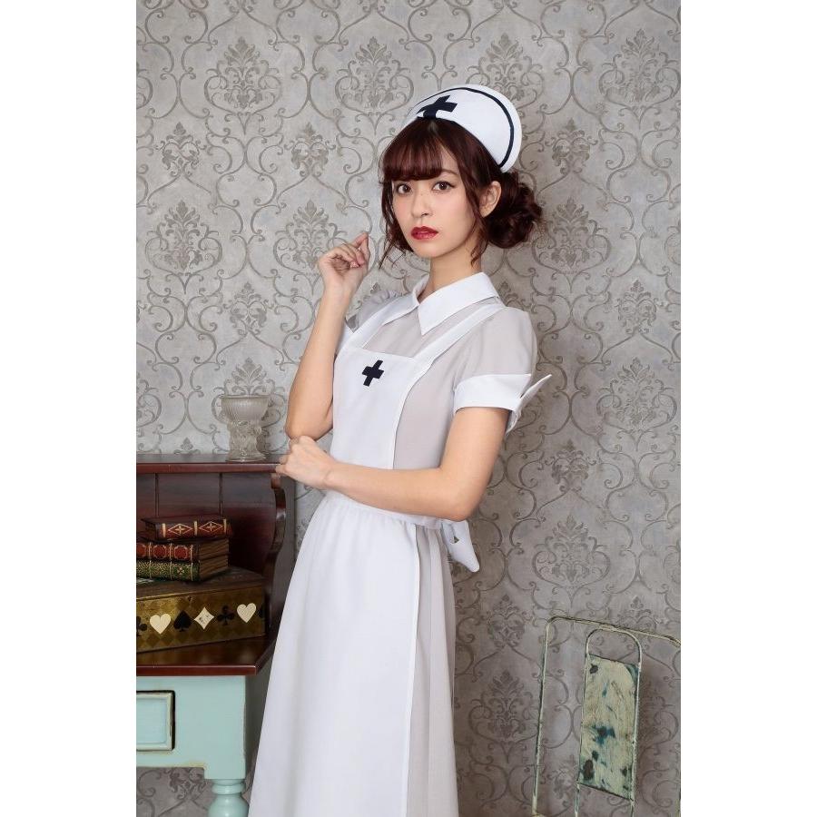 ナース コスプレ ロングスカート 看護婦 衣装 ハロウィン コスプレ 女性用 大人 集団仮装/ クラシックロングナース (_886280 ...