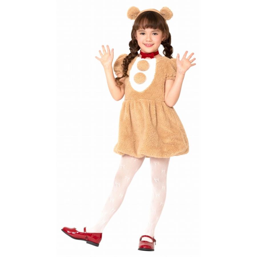廃盤品 ワンダーデコール テディベア リボンベア女の子 ストーンオブジェ お洋服 テディベア コスプレ 子供用 ハロウィン コスチューム キッズ 仮装