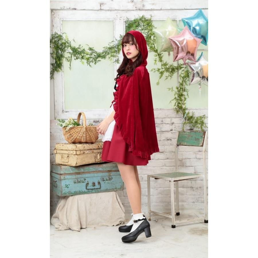 赤ずきん コスプレ ロングケープ 赤ずきんちゃん 衣装 ハロウィン