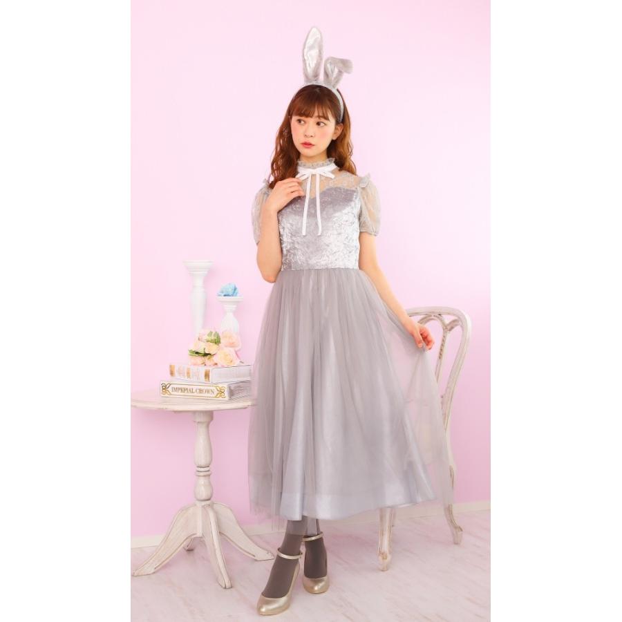 バニーガールコスチューム グレー×千鳥【即購入ok】 バニーガール コスプレ バニー うさ耳 コスチューム ハロウィン 女性