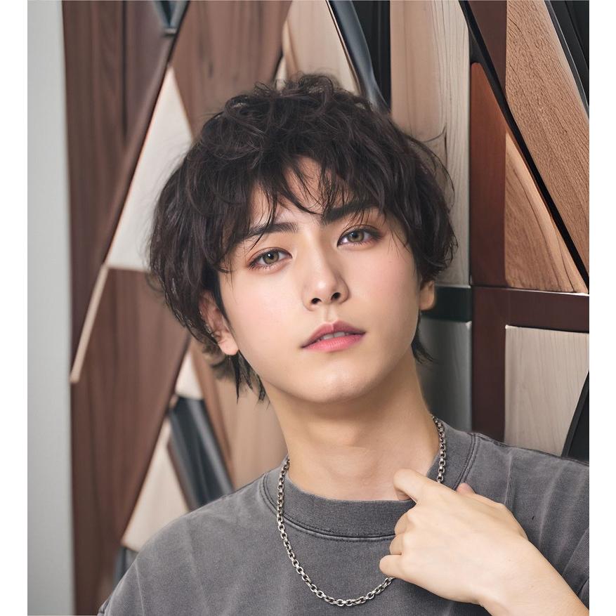 WIGGY RICHメンズ ニュアンスパーマ(ブラック)　      /メンズウィッグ ウィッグメンズ 男性用 かつら ファッションウィッグ 男装用 仮装 イベント(_912132) |  | 05