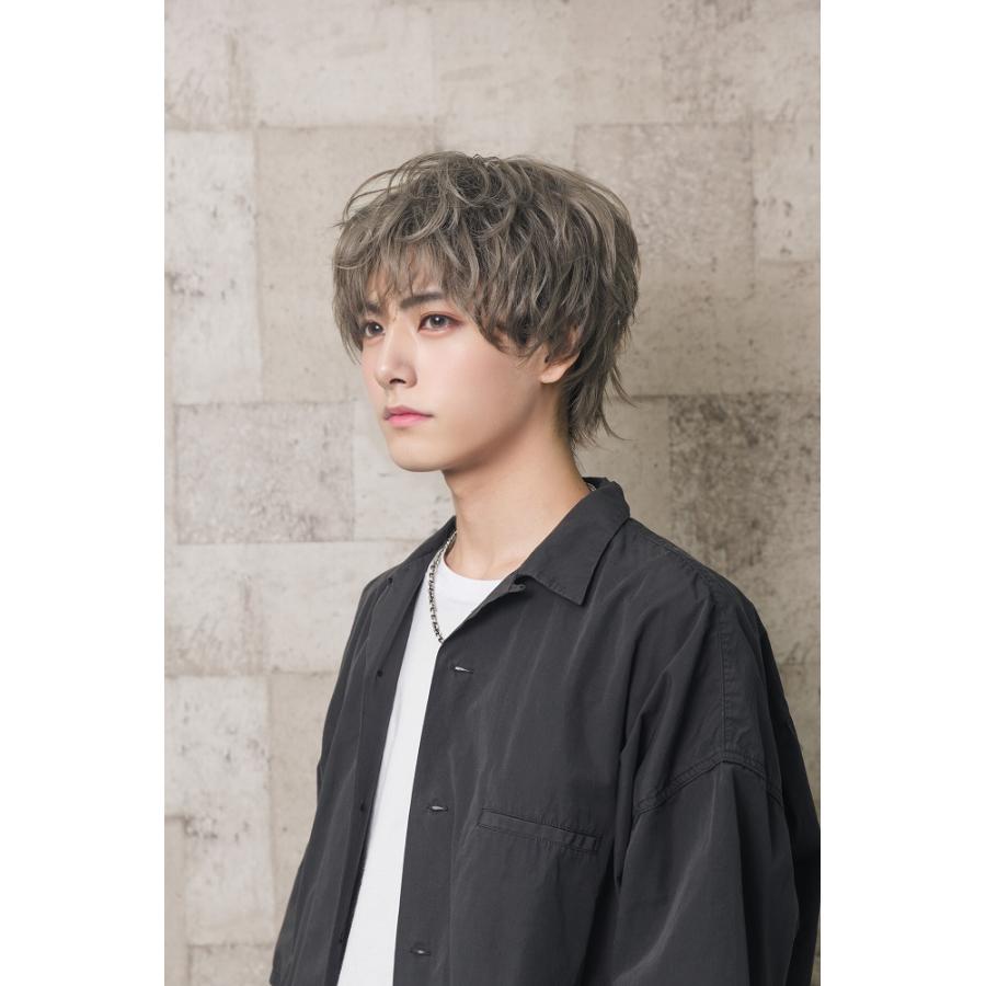 WIGGY RICHメンズ ニュアンスパーマ(アッシュベージュ)　      /メンズウィッグ 男性用 かつら ファッションウィッグ 男装用 仮装 イベント(_912149) |  | 07